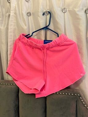 Pink high rise lounge shorts